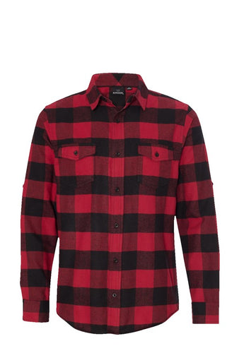 Long Sleeve Flannel Red And Black